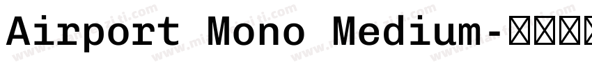 Airport Mono Medium字体转换